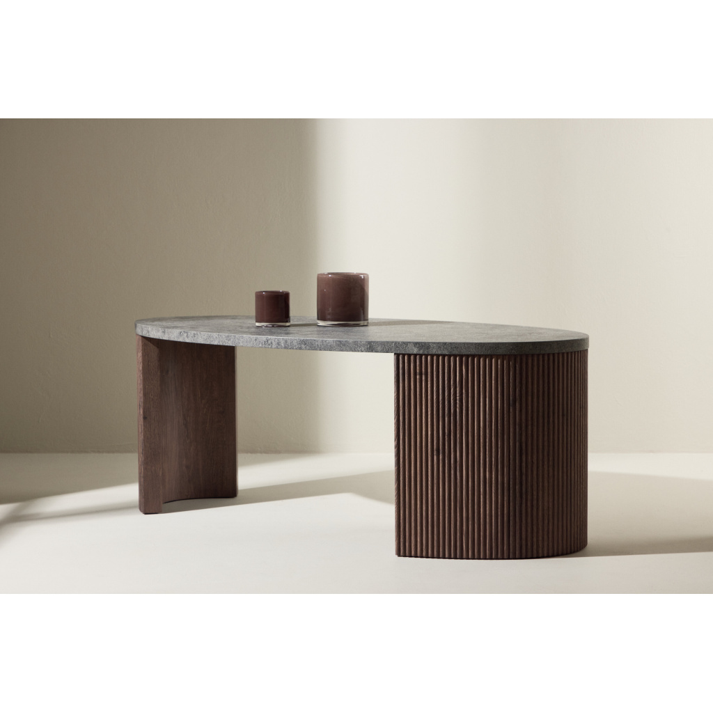 Bristol Sofa Table 120x60x45 cm - Mocca/Stonelook