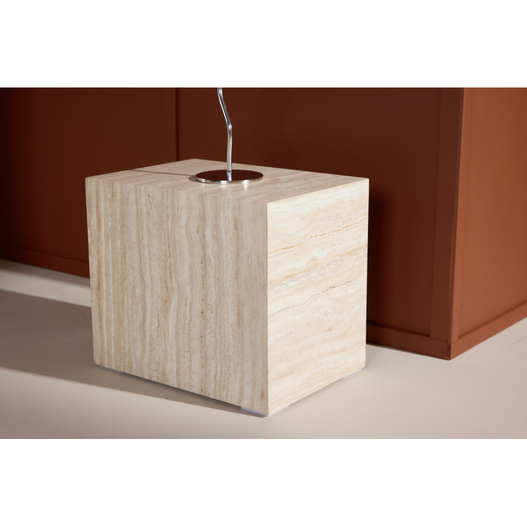 York Side Table 30x35x25 cm - Travertine Look