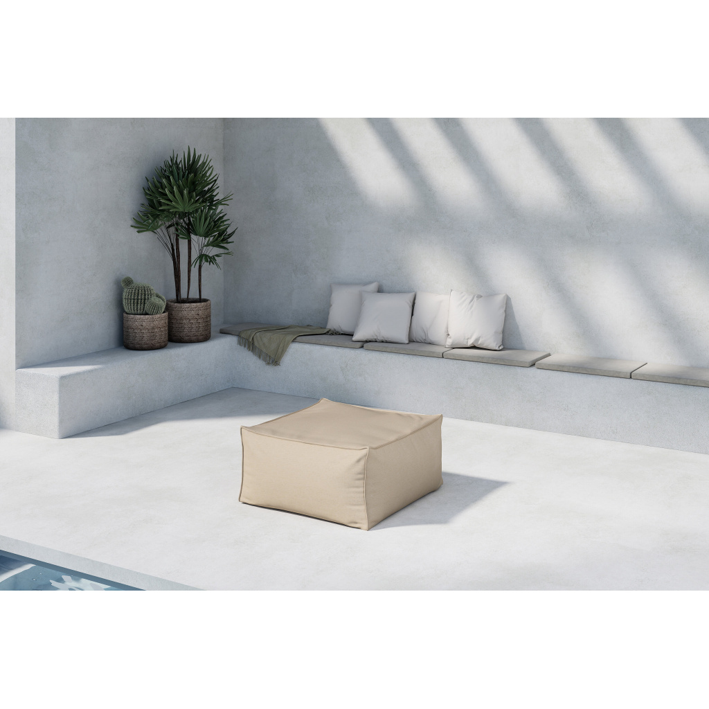 Rambo Lounge Sofa Ottoman - Beige /