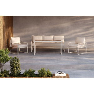 Catania Sofa Set - Beige/Beige