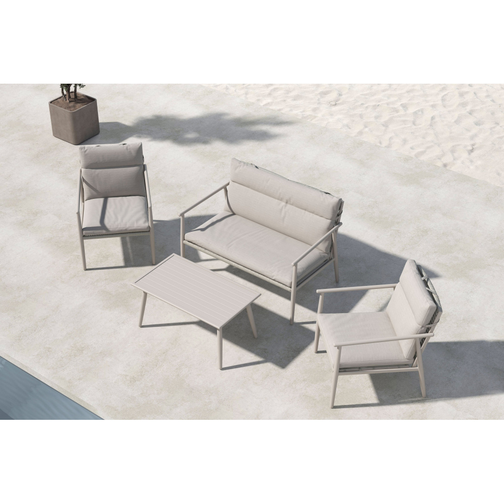 Mazzaro Sofa Set - Beige / Beige