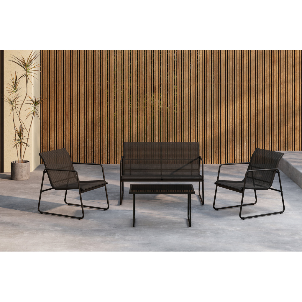 Scopello Sofa Set - Svart/ Svart