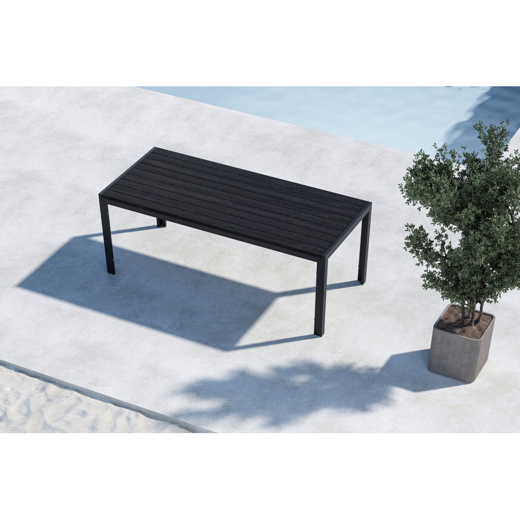 Mirko Dining Table 205x90x74 - Svart/ Svart