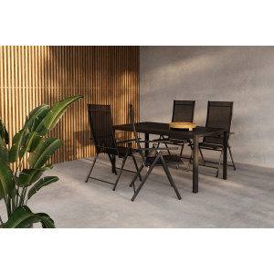 Giardini Dining Table - Svart+ Levanzo Diningchair - Svartx 4