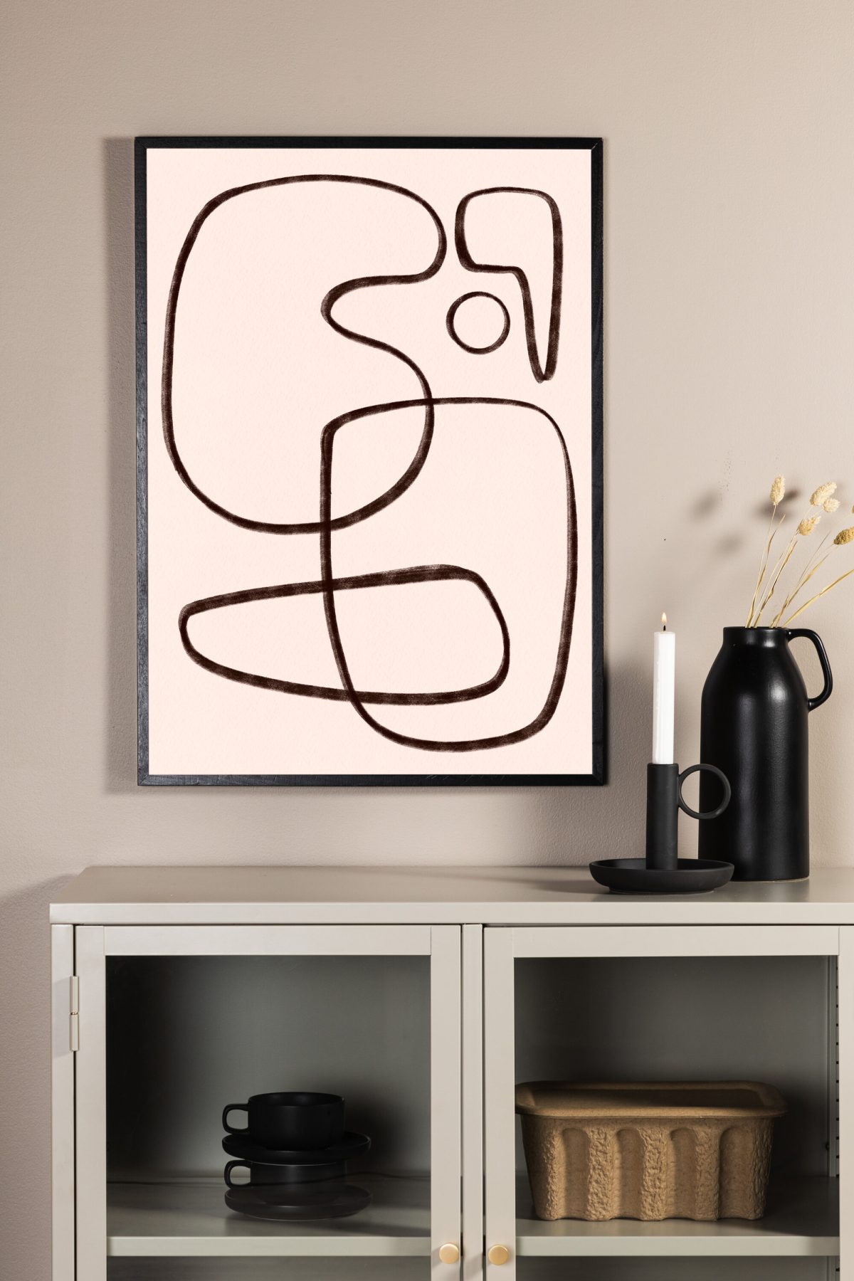 Line art Posters White - Bild 5