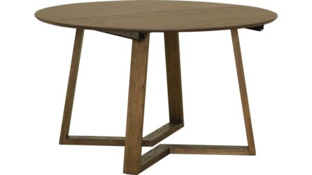 Borås ø130/230 cm – Brunlackad Ek – Dina Möbler