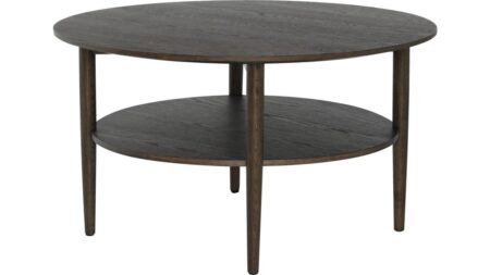 Kalmar med Hylla Ø90 cm – Brun – Dina Möbler