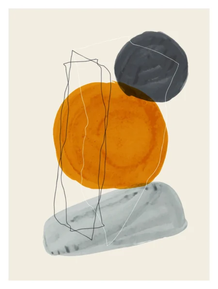 Stones Posters Beige