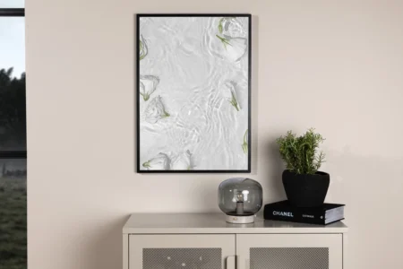 White Roses Posters White