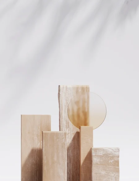 Wooden Blocks Posters Beige