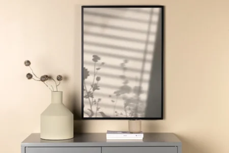 Flower Shadow Posters White