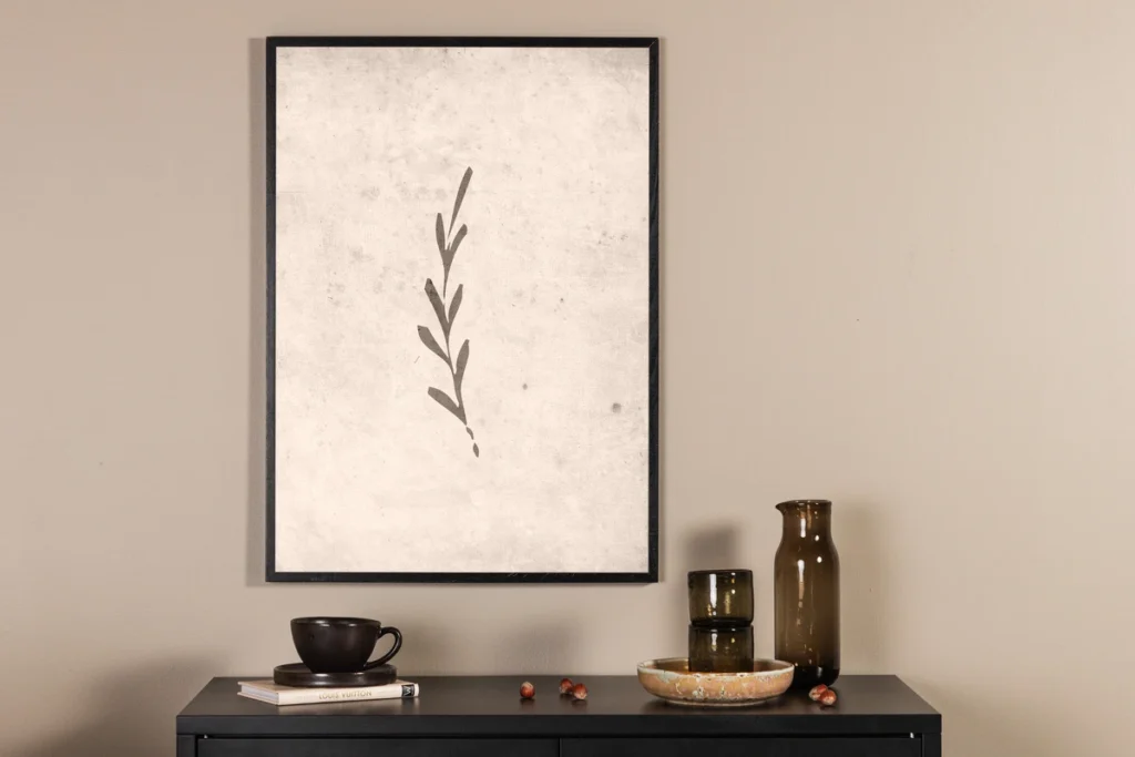 Autumn leaf Posters Beige