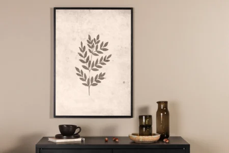 Spring leaf Posters Beige