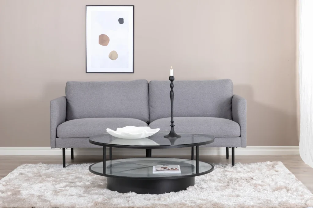 Zoom 2-sits soffor Grå