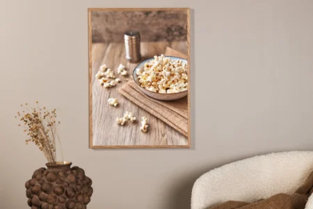Popcorn Posters Beige