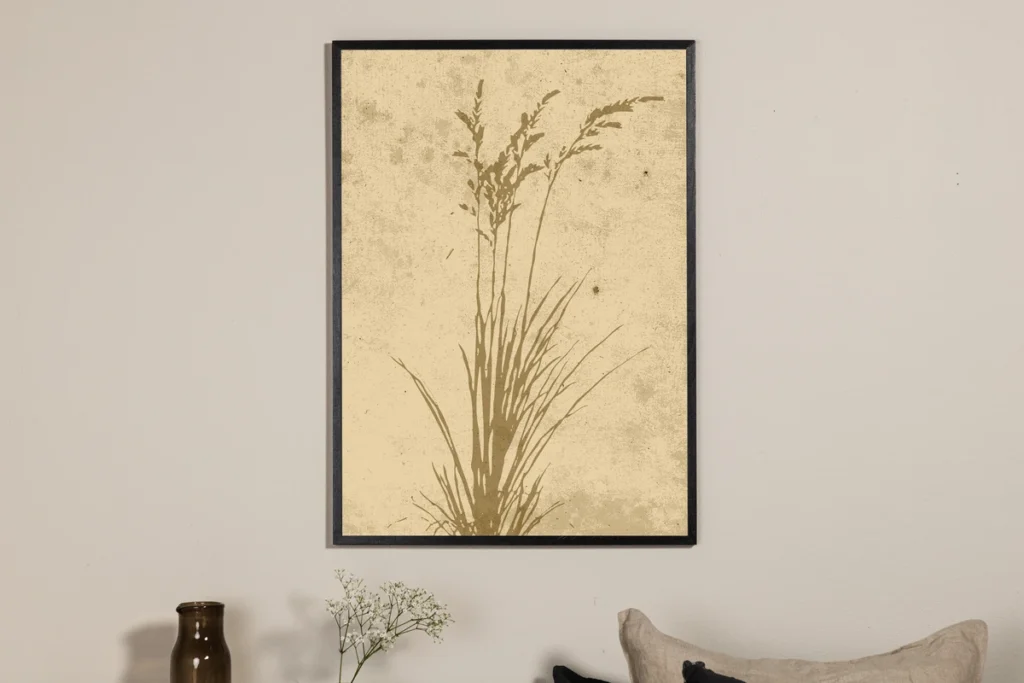 Plant art Posters Beige