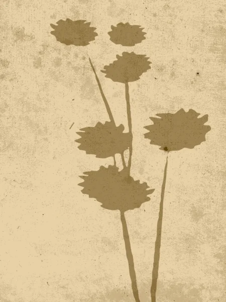 Flower art Posters Beige