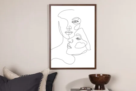Faces Posters White