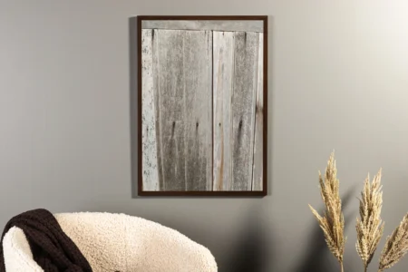 Wooden wall Posters Grå