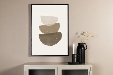 Brush strokes Posters Beige