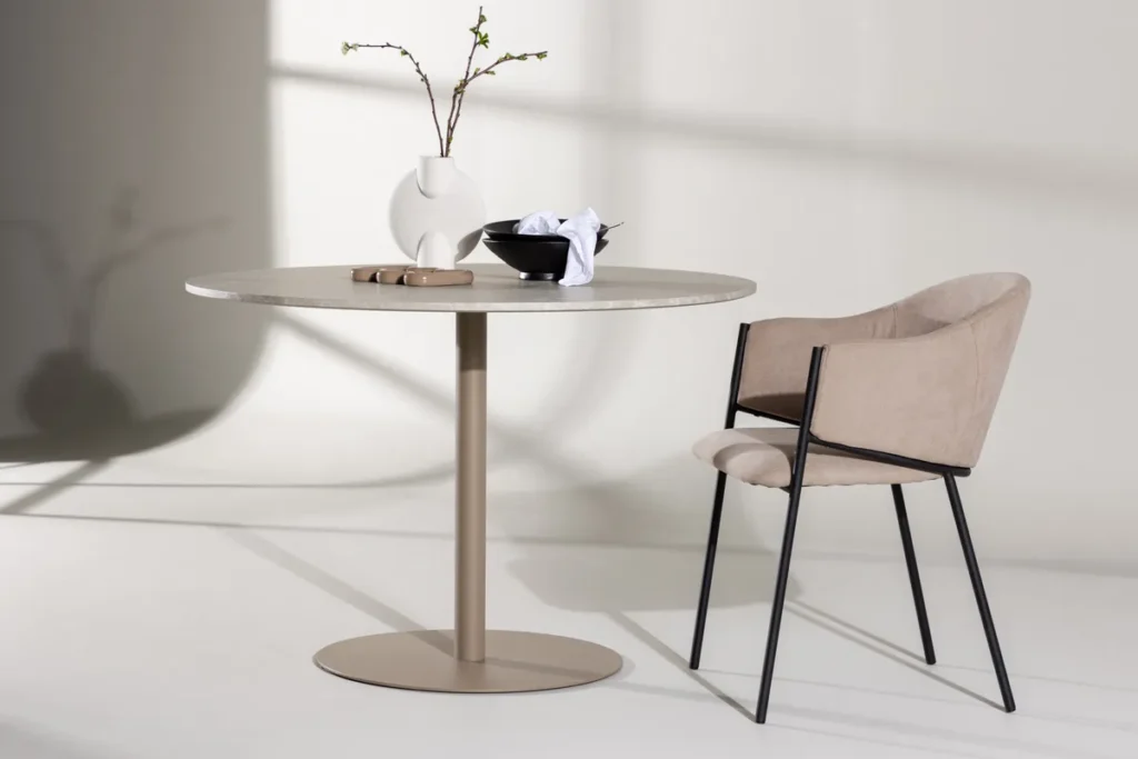 Lycke Runda Matbord ⌀110 Beige