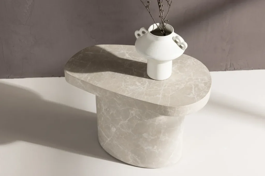 Båstad Sidobord 50 x 30 Light Grey