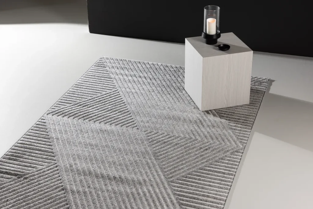 Aron Rektangulära Mattor 230 x 160 Grå