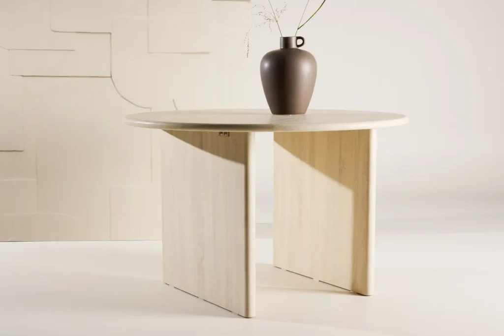 Björholmen Runda Matbord ⌀120 Vitputsad