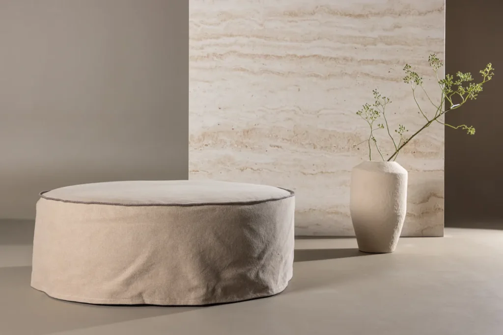 Vindö Ottoman ⌀101 ⌀101 Brown