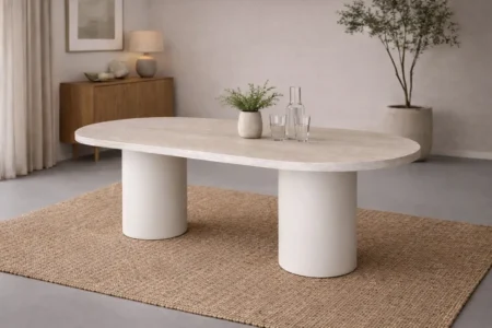 Narvik Ovala Matbord 200 × 100 Beige