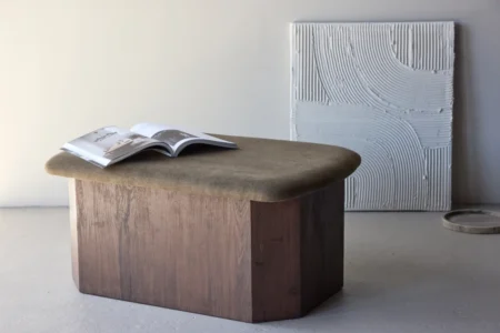 Todd Ottoman 59 x 42 x 88 Brown