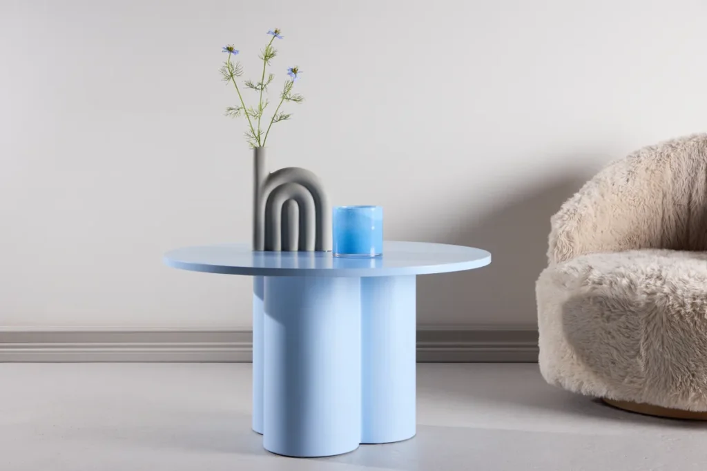 Olivia Soffbord ⌀80 Blue