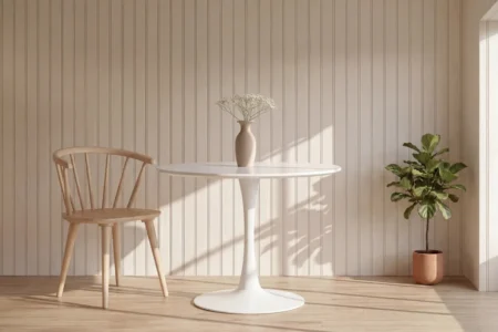 Hamden Runda Matbord 110x75 White