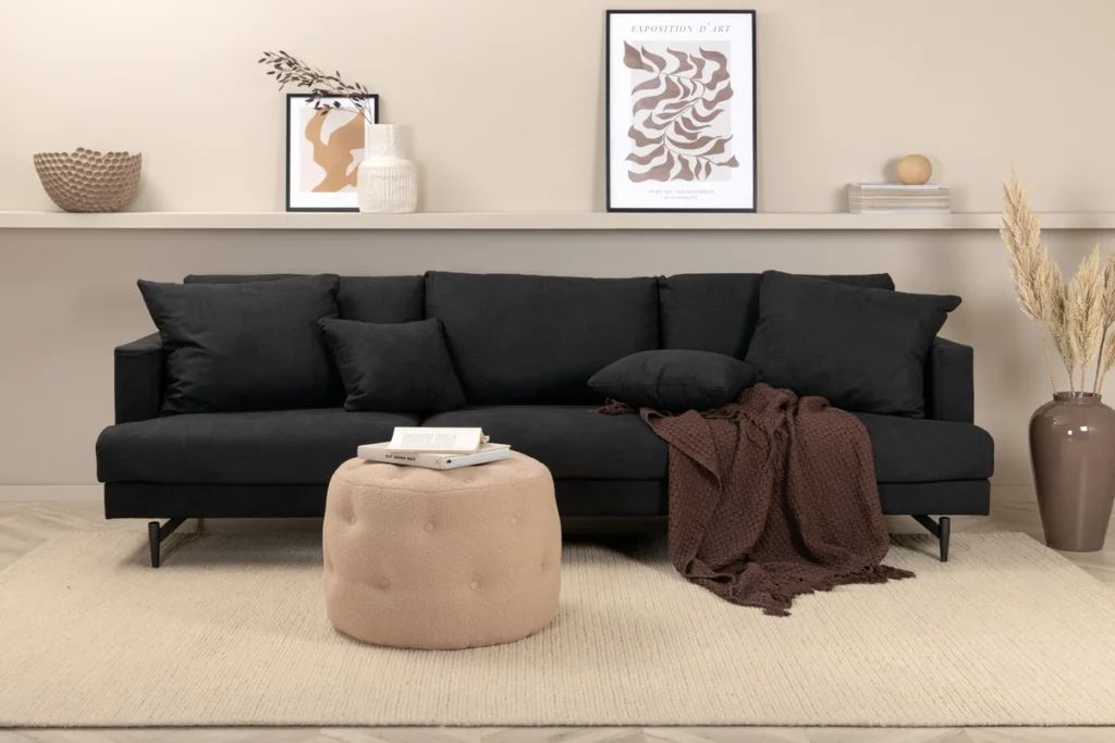 Sofia 3-sits soffor Svart