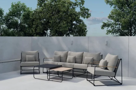 Palazzo Lounge Set Black Black