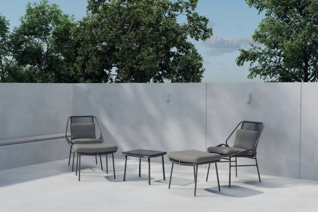 Zakynthos Lounge Set Brown