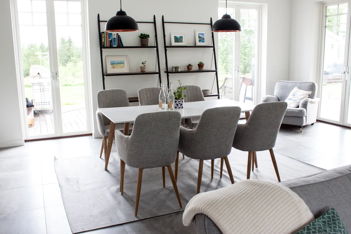 Marbella Table 160/240 – White/White, Parma Chair – White/Grey_8