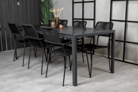 Venture Home Lindos & Break Matstolar Svart +