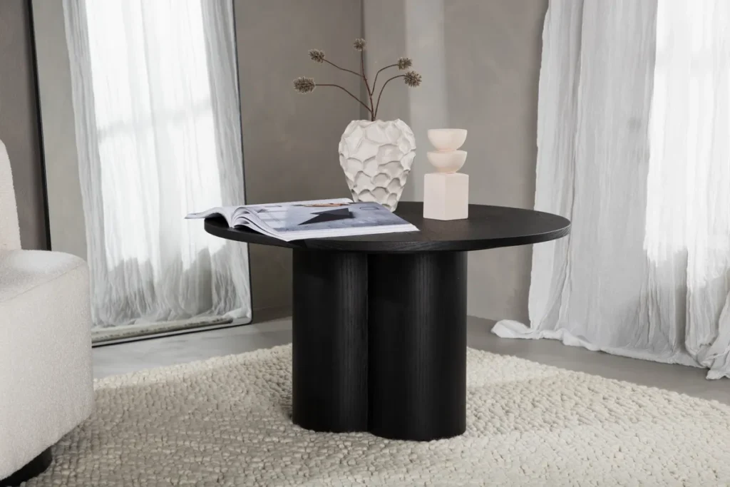 Olivia Soffbord ⌀80 Black