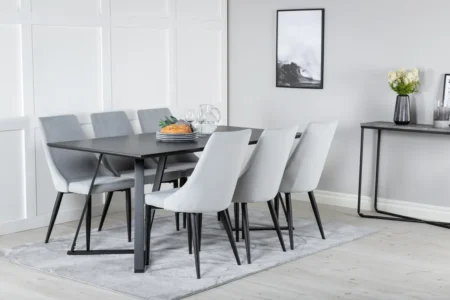 Marina & Leone 2.0 Rektangulära Matbord 180 x 75 x 90 Svart +