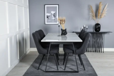Estelle, Velvet Deluxe Rektangulära Matgrupper