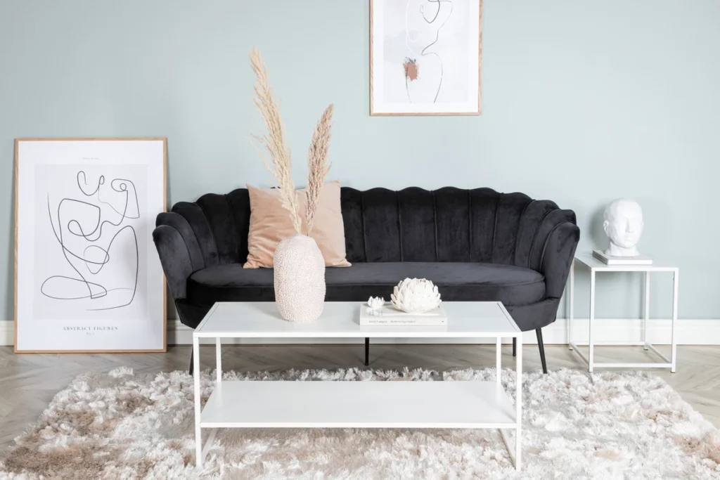Calais 3-sits soffor Svart