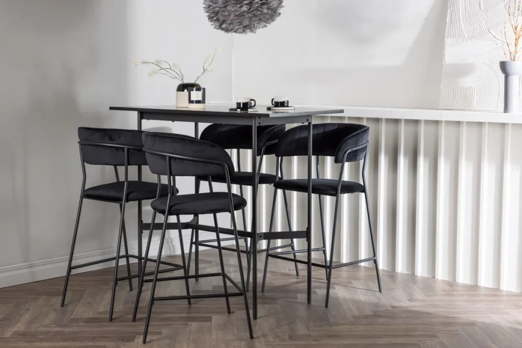 Rax & Lui Barbord 120 x 60 Black + Barstolar Black