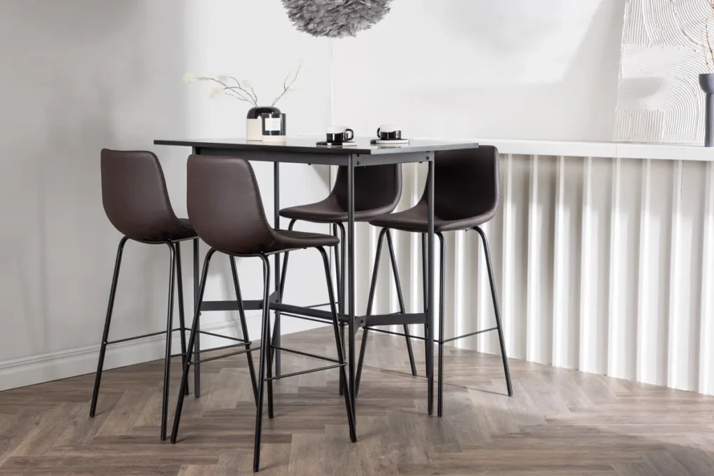 Alexi & Rax Barstolar Brown + Barbord 120 x 60 Black