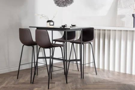 Alexi & Rax Barstolar Brown + Barbord 120 x 60 Black