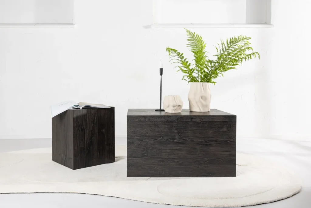 York Soffbord 80 x 60 Mocca + Soffbord 40x40 Mocca