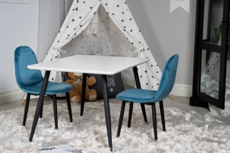 Polar Barnstolar Blue + Barnbord 50 x 80 x 60