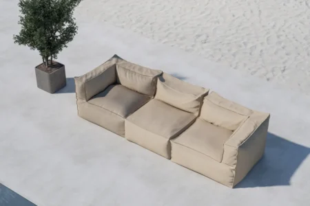 Rambo Loungefåtöljer Beige + Loungefåtöljer Beige