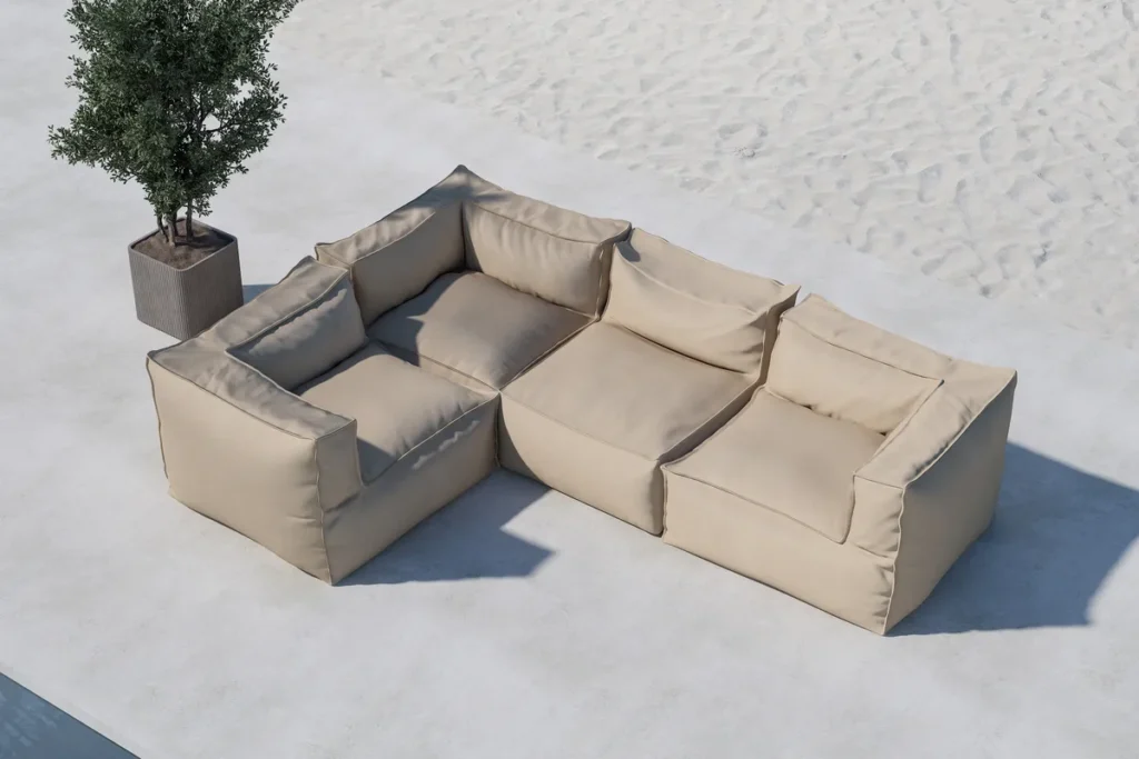 Rambo Loungefåtöljer Beige + Loungefåtöljer Beige