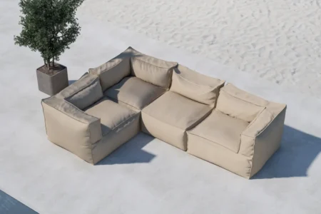 Rambo Loungefåtöljer Beige + Loungefåtöljer Beige